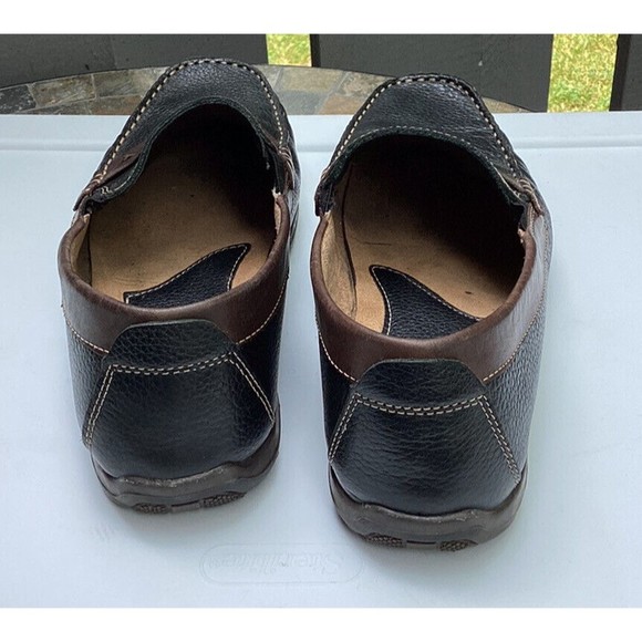 Florsheim mens brown Black sz 8.5. Driving Shoes Loafers Slip On  Casual Moc - Picture 5 of 9